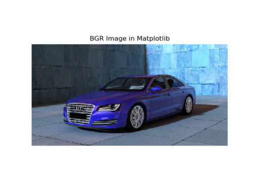 Image of car using matplotlib python library