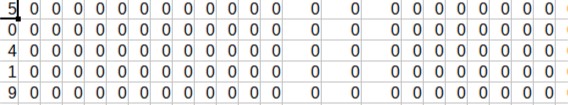 Digit MNIST CSV data