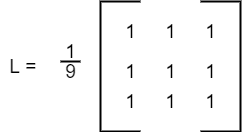 Image showing a loss filter kernel in computer vision