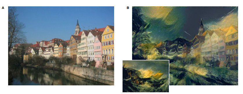 Image style transfer using generative adversarial network