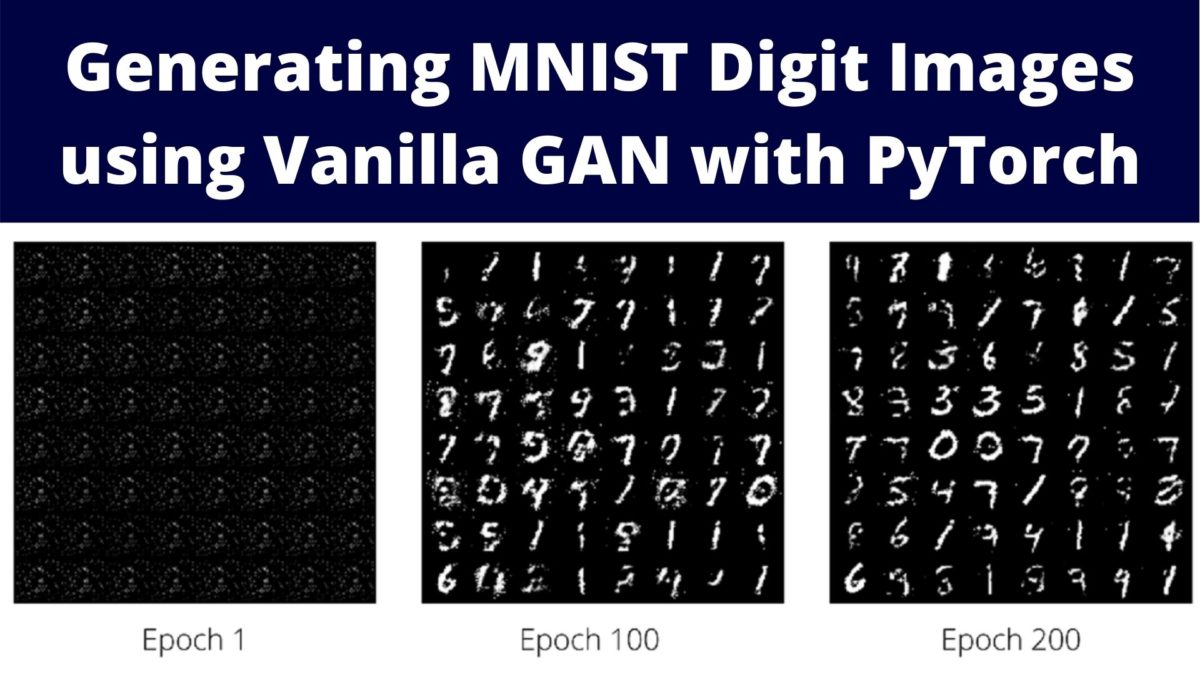 Generating MNIST Digit Images using Vanilla GAN with PyTorch