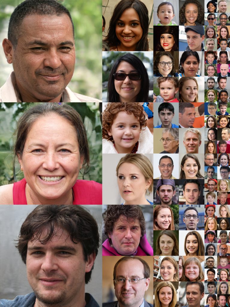 Images generated by a Generative Adversarial Network