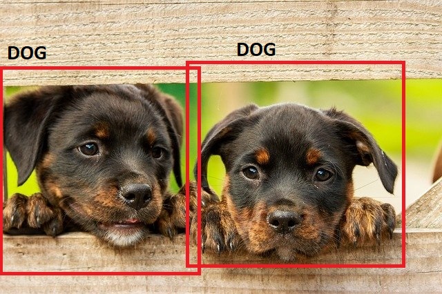 Object detection in deep learning.