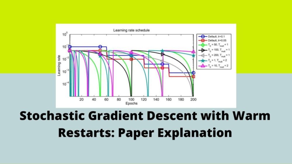 Stochastic Gradient Descent with Warm Restarts Paper Explanation