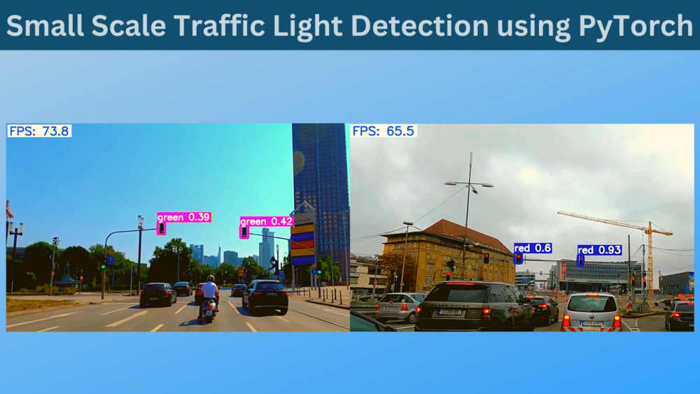 Small Scale Traffic Light Detection using PyTorch