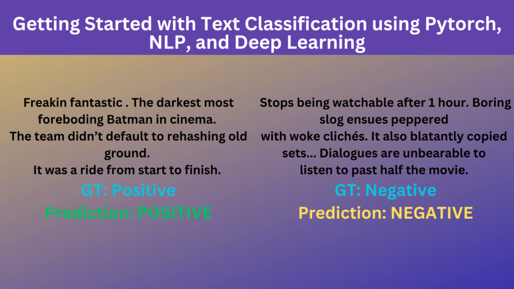 Getting Started with Text Classification using Pytorch, NLP, and Deep Learning