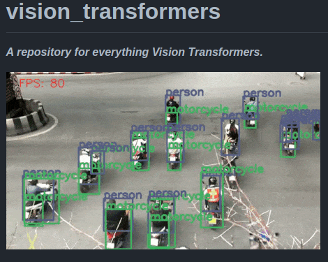 vision_transformers library https://github.com/sovit-123/vision_transformers