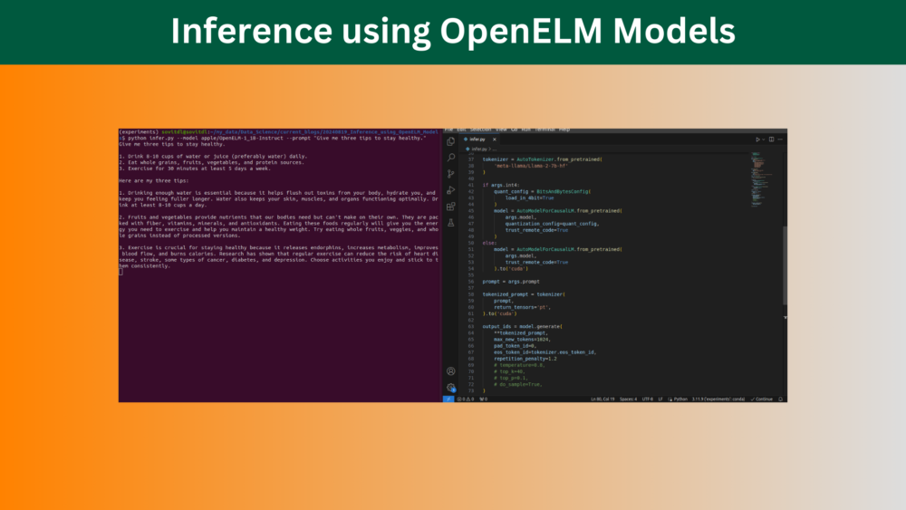 Inference using OpenELM Models