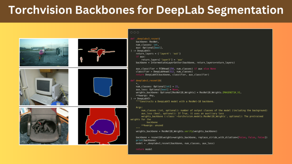 Torchvision Backbones for DeepLab Segmentation