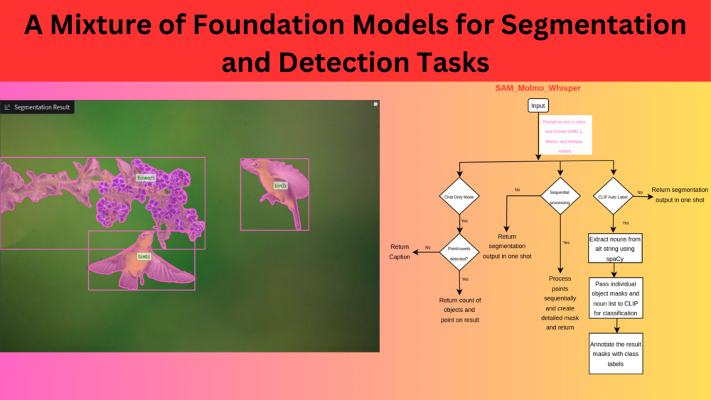 A Mixture of Foundation Models for Segmentation and Detection Tasks