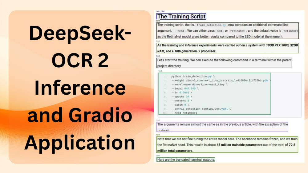 DeepSeek-OCR 2 Inference and Gradio Application