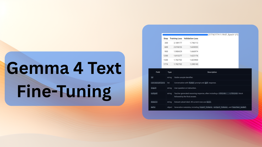 Gemma 4 Text Fine-Tuning